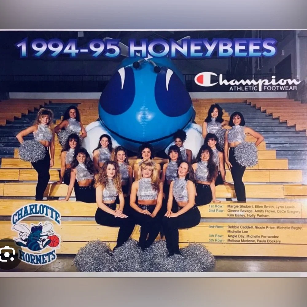 Vintage 90s Charlotte Hornets Coca-Cola Snapback Hat Signed by Honeybee - Picture 9 of 9